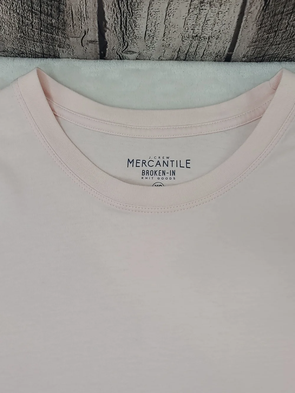 J Crew Broken-In Essential Cotton Crew Neck Short Sleeve Jersey Tee Peach/Pink